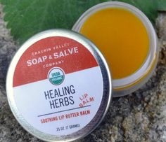 Son dưỡng hữu cơ trị chàm môi, nứt nẻ môi Chagrin Valley Healing Herb Lip Balm