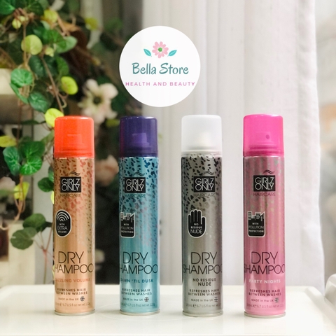 Dầu Gội Khô Girlz Only 200ml hàng UK