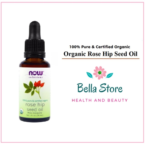 [Organic] Dầu tầm xuân hữu cơ Now Organic Rose hip Seed Oil