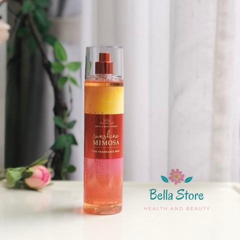 Xịt thơm cơ thể Bath and Body Works Bodymist Sunshine Mimosa