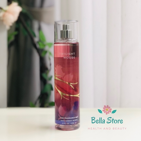 Xịt thơm cơ thể Bath and Body Works Bodymist Twilights Wood