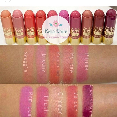 Má hồng dạng thỏi LA GIRL Velvet Contour Stick Blush