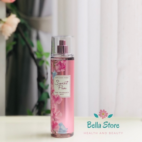 Xịt thơm cơ thể Bath and Body Works Body Mist Sweet Pea