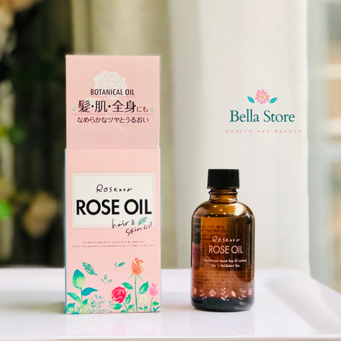 Dầu dưỡng tóc hoa hồng Rose oil Rosenoa nội địa Nhật dành cho tóc khô xơ