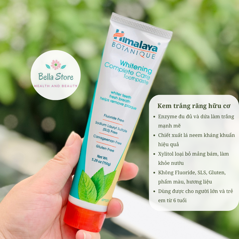 Kem trắng răng hữu cơ Himalaya Botanique Whitening Complete Care