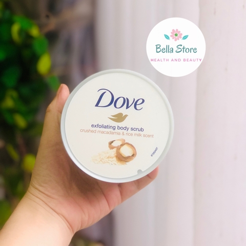 Tẩy tế bào chết body Dove Exfoliating body scrub polish hàng US UK