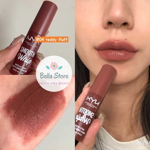 Son kem lì Nyx Smooth Whip Matte Lip Cream màu Teddy Fluff