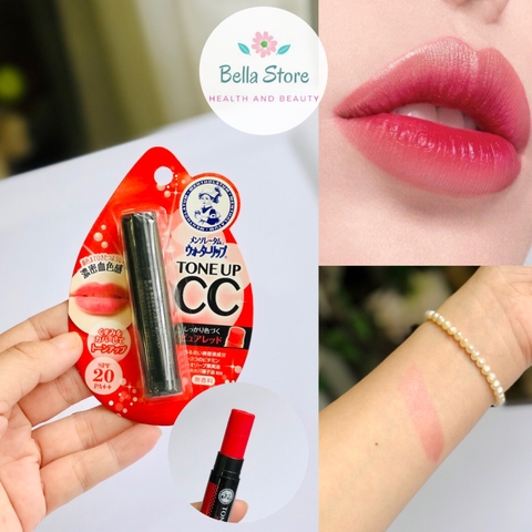 Son nước dưỡng môi chống nắng có màu Water CC Tone up SPF 20 PA++ hàng nội địa Nhật