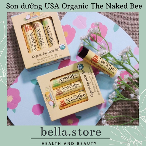 [Organic] Son dưỡng môi The Naked Bee USA