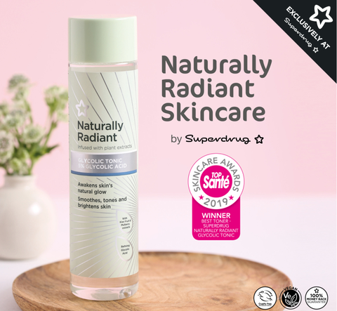 Toner sáng da se lỗ chân lông Naturally Radiant Glycolic Tonic