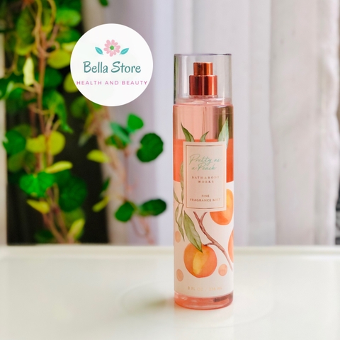 Xịt thơm cơ thể Bath and Body Works BBW bodymist Pretty as a Peach