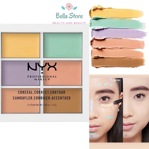 Bảng che khuyết điểm triệt sắc NYX Color Correcting Concealer