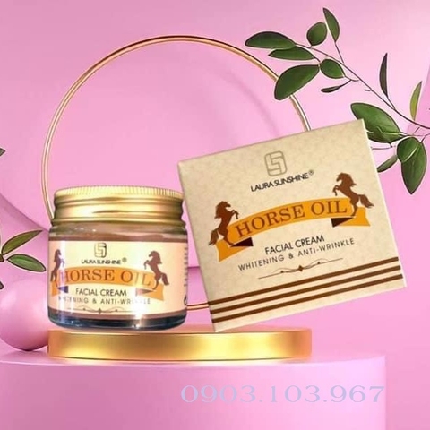 HORSE OIL FACIAL CREAM - Kem Dưỡng Dầu Ngựa Nhật Kim Anh - LAURA SUNSHINE