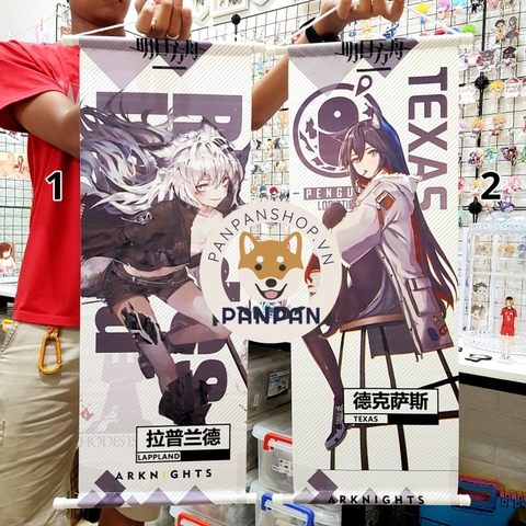 Poster vải Anime nhiều series (70cm) Jujutsu Kaisen, Kimetsu no Yaiba, Arknights, Genshin Impact, Attack on Titan,..