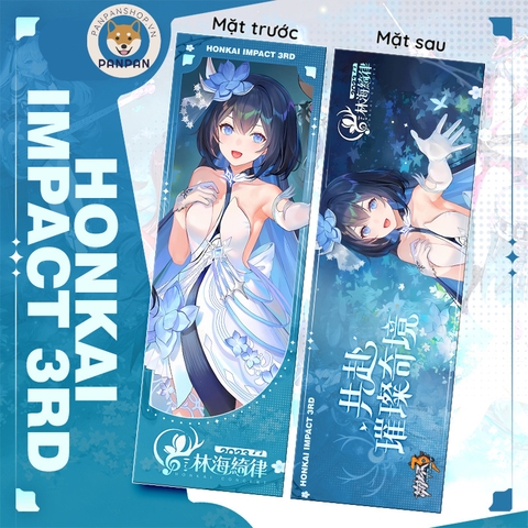 Thẻ Honkai Impact 3rd ticket 2 mặt (21x7cm)