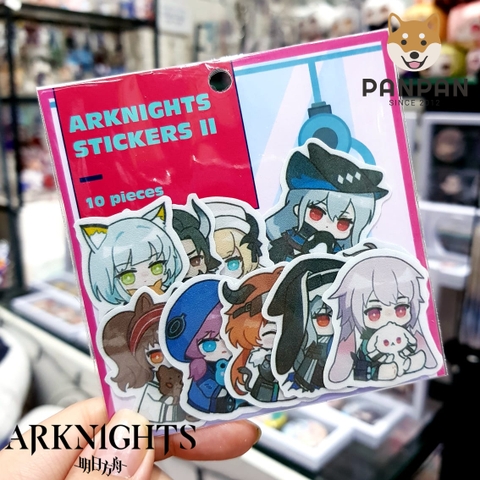 Sticker Set Arknights phiên bản Máy Gắp Thú 2 (10 HÌNH)