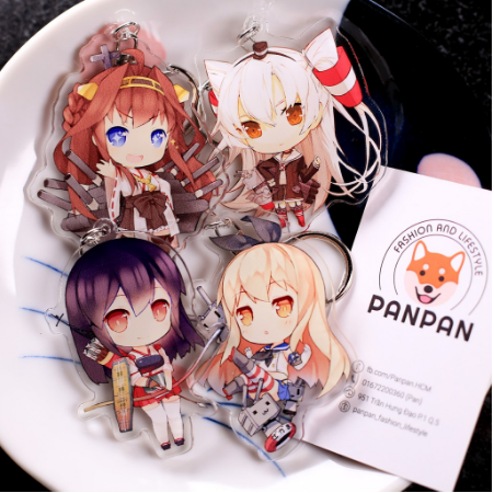 Móc khoá anime mica acrylic Kantai Collection 1 (6cm)