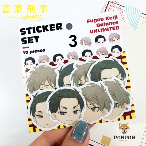 Sticker Set Fugou Keiji: Balance: Unlimited (10 HÌNH)