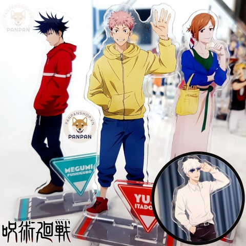 Mô Hình Standee acrylic Anime Jujutsu Kaisen Đồ Thường kèm bảng tên (15cm)