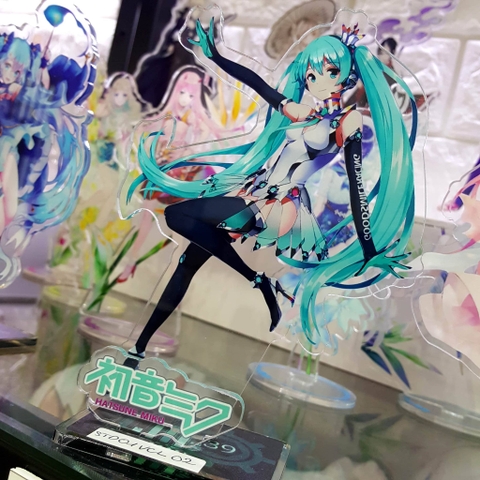 Mô Hình Standee acrylic anime hình Miku Racing