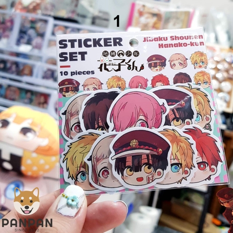 Sticker Set Nhiều Jibaku Shounen Hanako-kun (10 HÌNH)