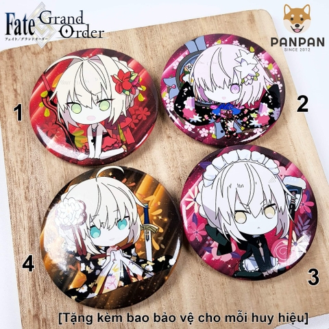 [TẶNG KÈM BAO BẢO VỆ] Huy hiệu lẻ Fate/Grand Order (6CM)