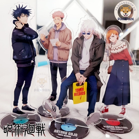 Mô Hình Standee acrylic Anime Jujutsu Kaisen Tower Records (15cm)