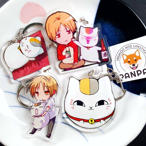 Móc khoá anime mica acrylic Natsume Hữu Nhân Sổ (6cm)