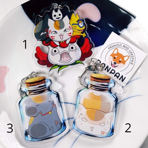 Móc khoá anime mica acrylic Natsume Hữu Nhân Sổ 2 (6cm)