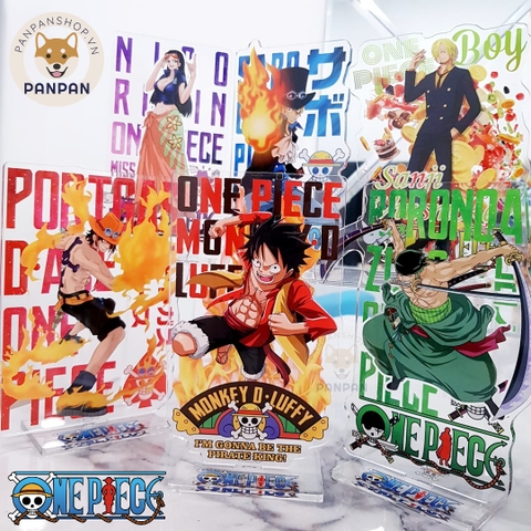 Mô Hình Standee acrylic anime One Piece WANTED (15cm)