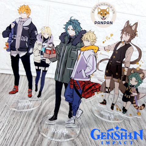 Mô Hình Standee Anime Genshin Impact Cặp Đôi (15cm)