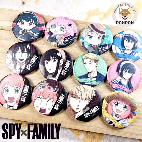 Huy hiệu Spy x Family (6cm)