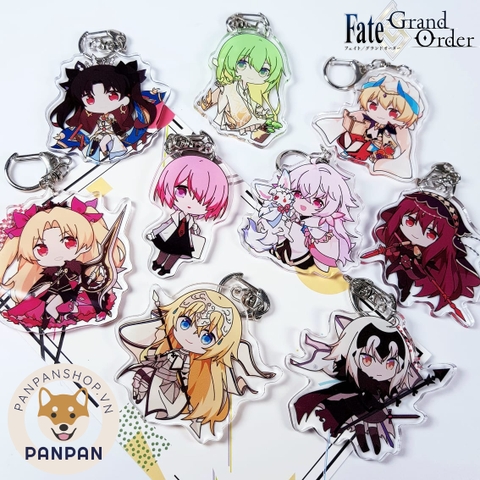 Móc Khoá Anime Mica Acrylic Fate/Grand Order 9 nhân vật (6cm)