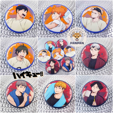 Huy Hiệu Haikyuu! To The Top 8 Nhân Vật (6CM)