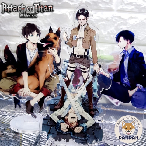 Mô Hình Standee acrylic anime hình Attack on Titan.