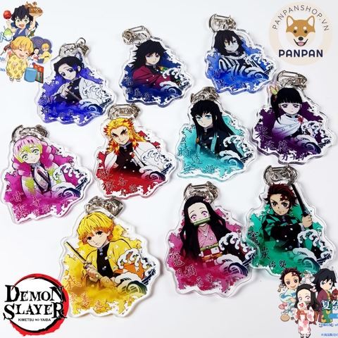 Móc Khóa Acrylic Anime Kimetsu no Yaiba 10 nhân vật (6cm)