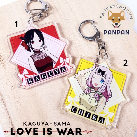 Móc Khoá Anime Mica Acrylic Kaguya-sama: Love Is War Đồ Dự Tiệc (6CM)