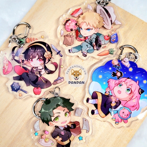 Móc khóa Spy x Family Daily (6cm) Anya, Loid, Yor