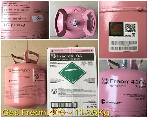 Ga lạnh (DUPONT) FREON® 410A - Mỹ - 11.35kg