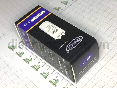 Tụ điều hòa 2 chân 25uF TPMAX mẫu mới