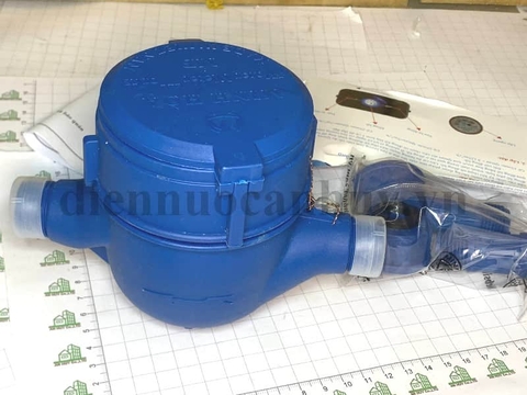Đồng hồ nước chất liệu bằng nhựa Minh Hòa MD-15 cho ống phi 21 (kiểm định nhà máy)