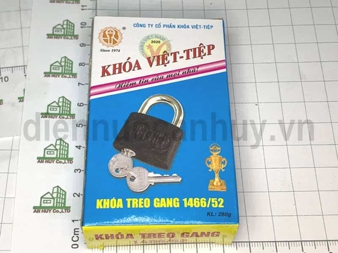 Khoá treo Việt Tiệp mầu đen 1466/52