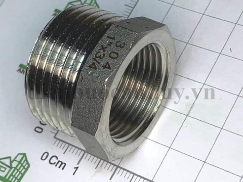 Lơ thu inox đúc ống DN25-20 ren 33-25mm (1-3/4inch)