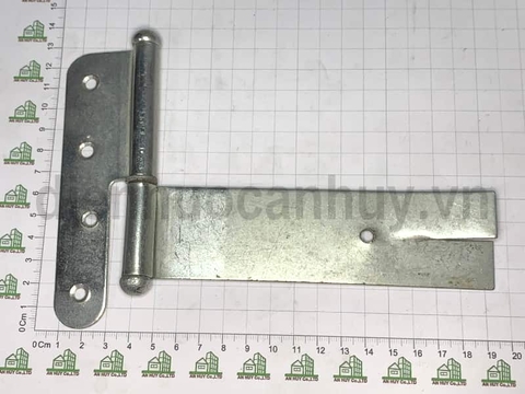 Bản lề chôn tường số 5 sắt mạ trắng loại to 125 mm