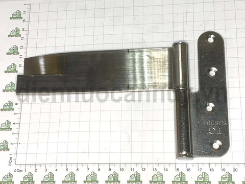 Bản lề goong cửa inox 201 chôn tường loại to 123 mm số 5