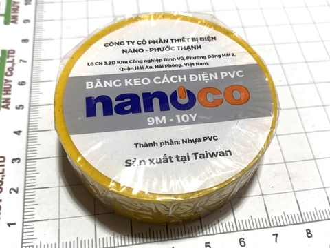 Băng dính điện nanoco vàng10Y
