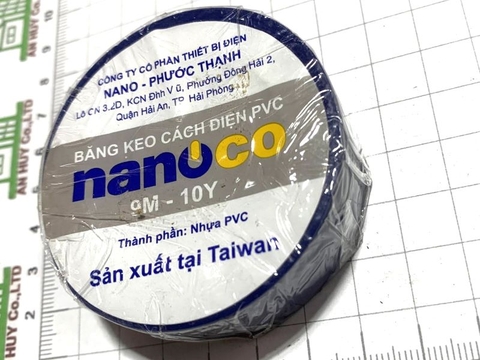 Băng dính điện nanoco xanh 10Y