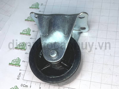 Bánh xe nhựa lắp cho tủ giường không xoay phi 50 cao 70 mm (5x7 cm)
