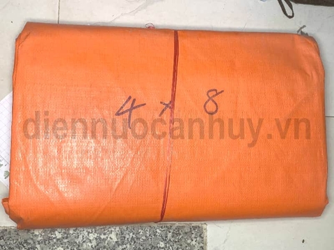 Bạt xanh cam khổ 4x8 m