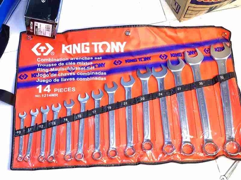 Bộ cờ lê vòng miệng 14 chi tiết 10-32 Kingtony